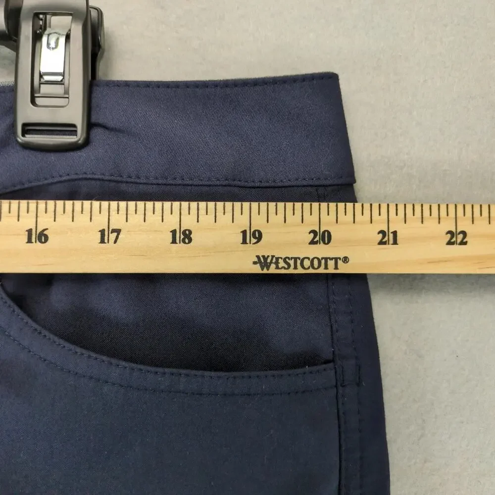Original Weatherproof Vintage Navy Nylon Cargo Chino Pants Men's 40x30 Stretch‎